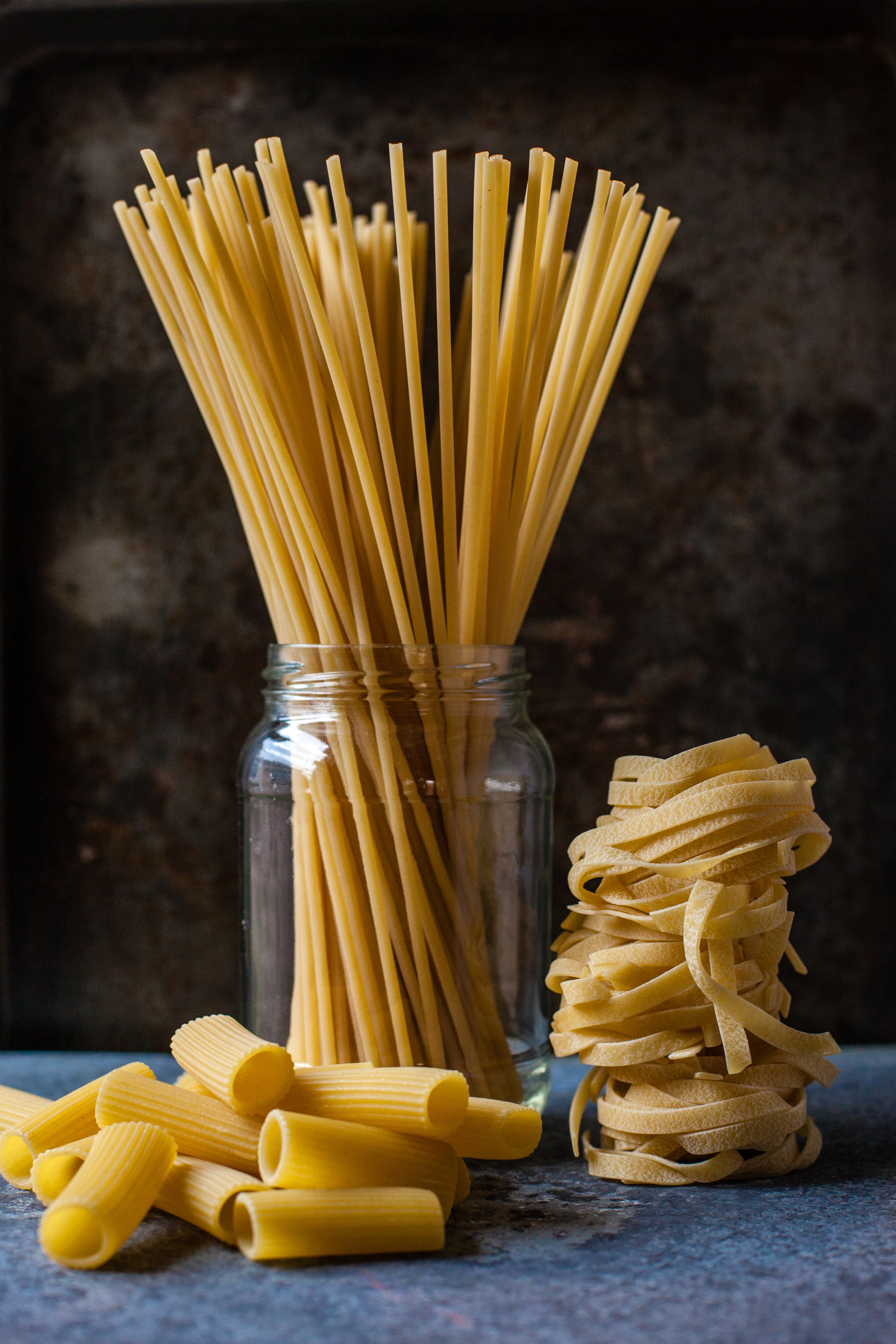 three types of pasta
