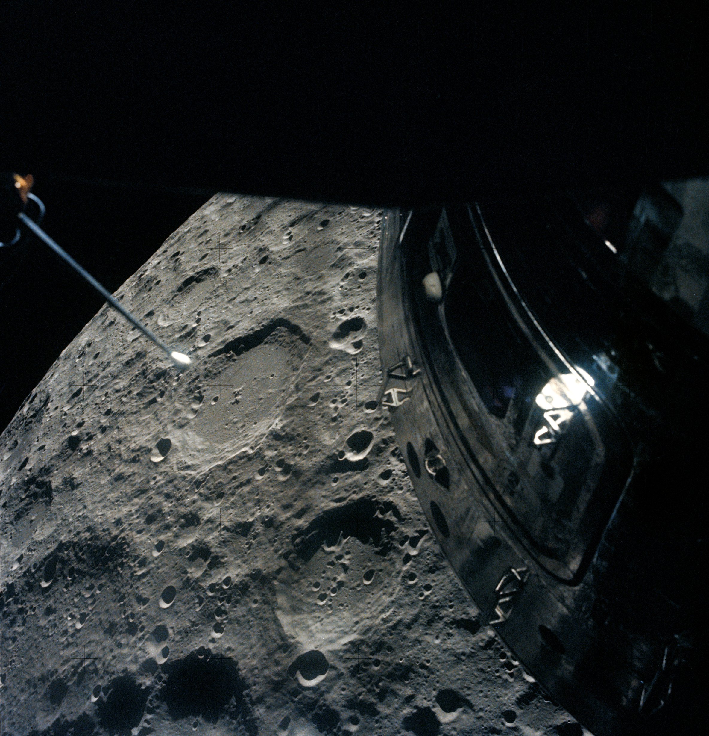 Moon, as seen by the Apollo 13 crew