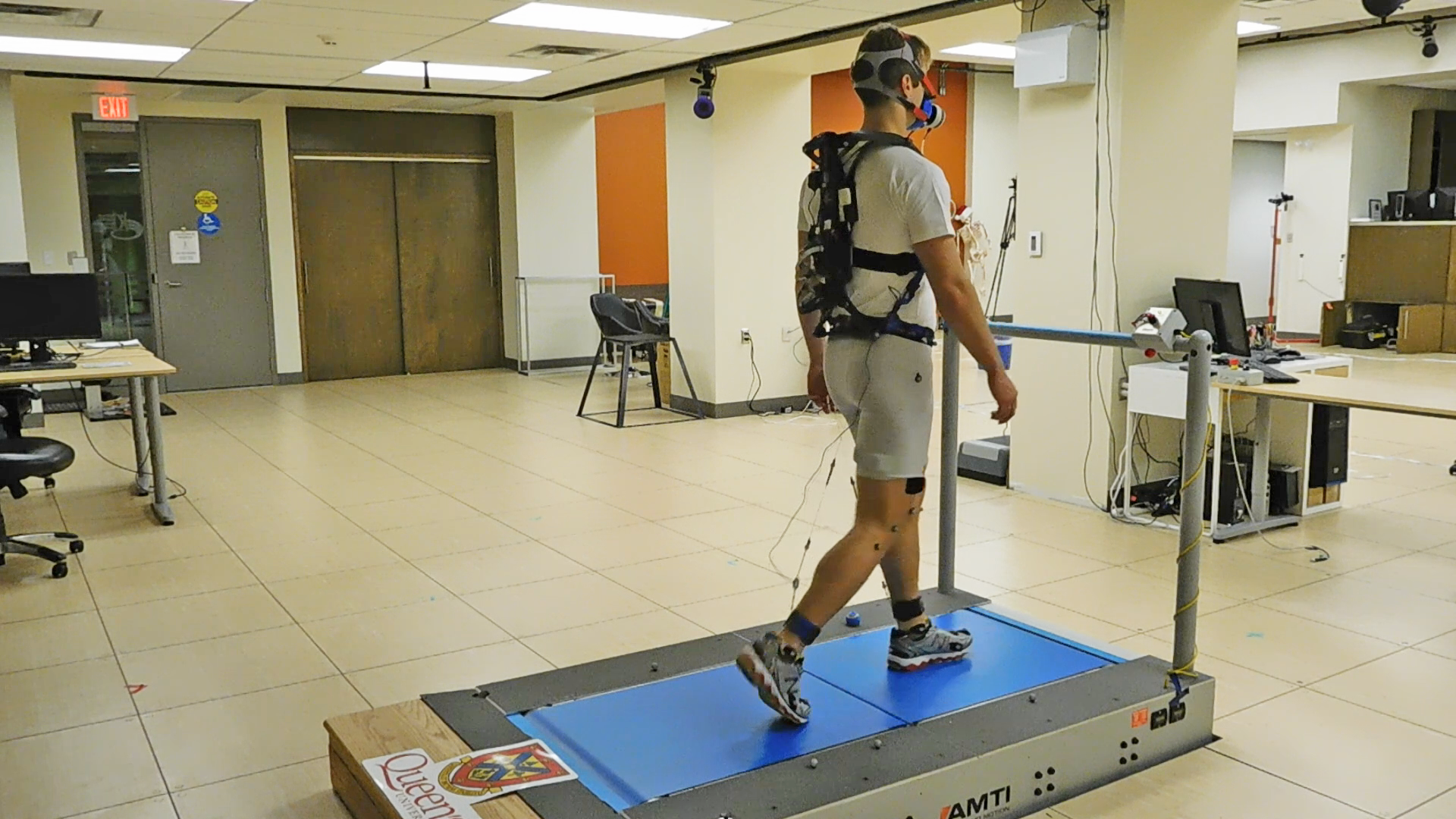 This backpackmounted exoskeleton turns excess walking force into