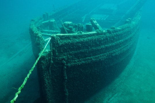 a ship underwater