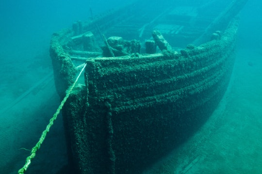 a ship underwater