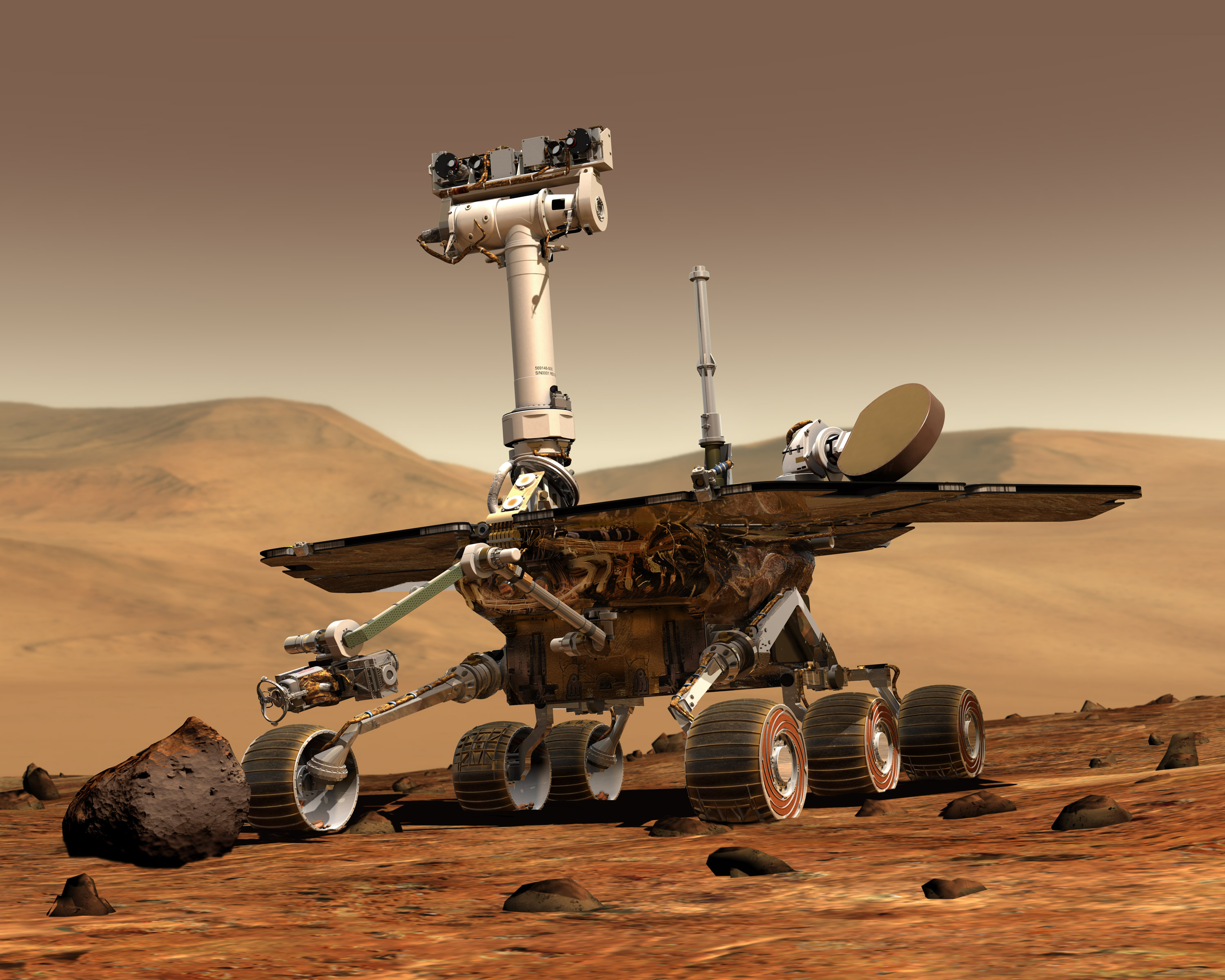 The NASA Mars Rover.