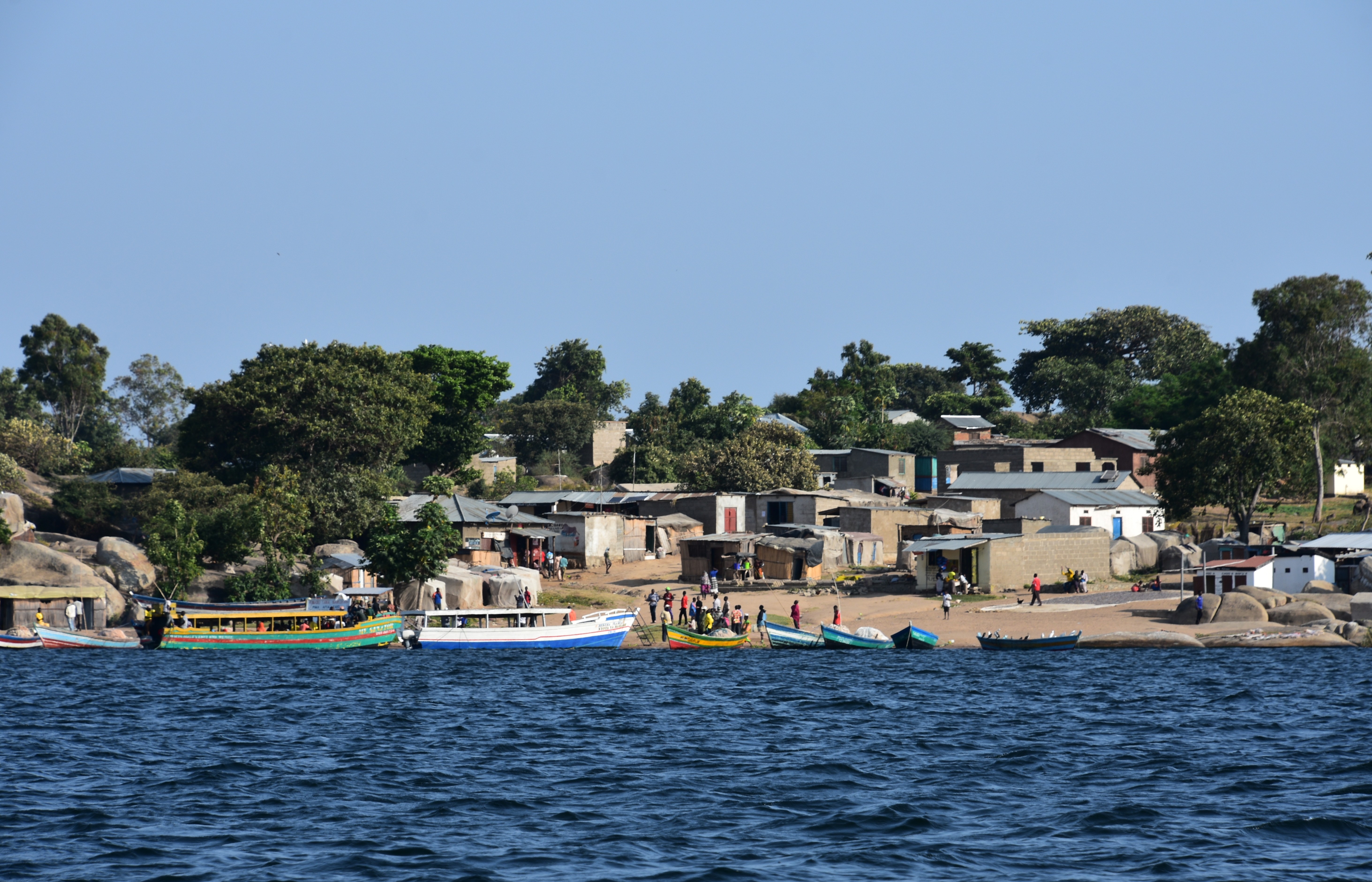 Houses near Lake Victoria