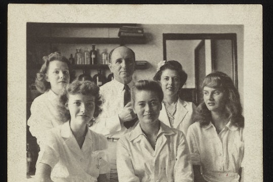 The Institute hopes to crowdsource for the names of the women scientists shown here, unidentified in the original archive.