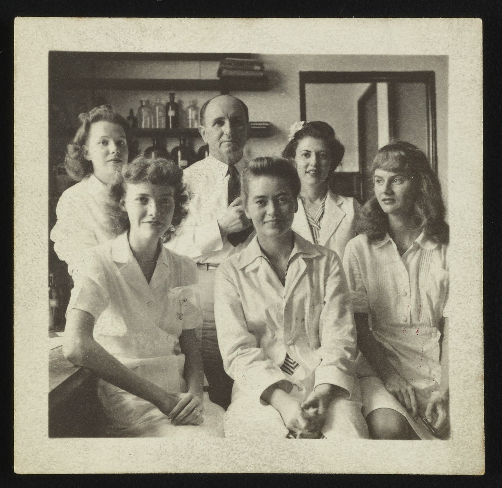 The Institute hopes to crowdsource for the names of the women scientists shown here, unidentified in the original archive.