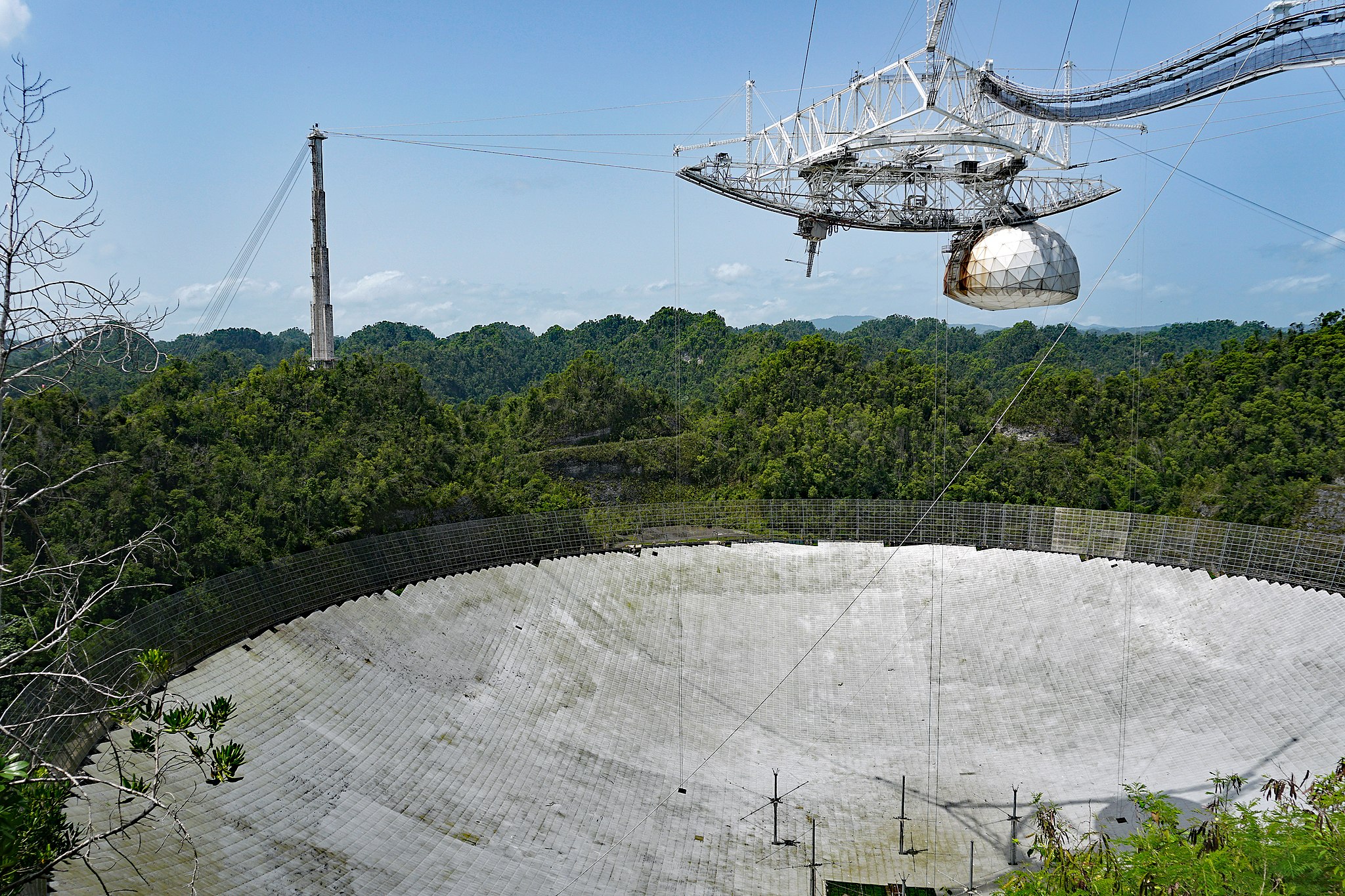 The Arecibo Radiotelescope in Puerto Rico, before its destruction