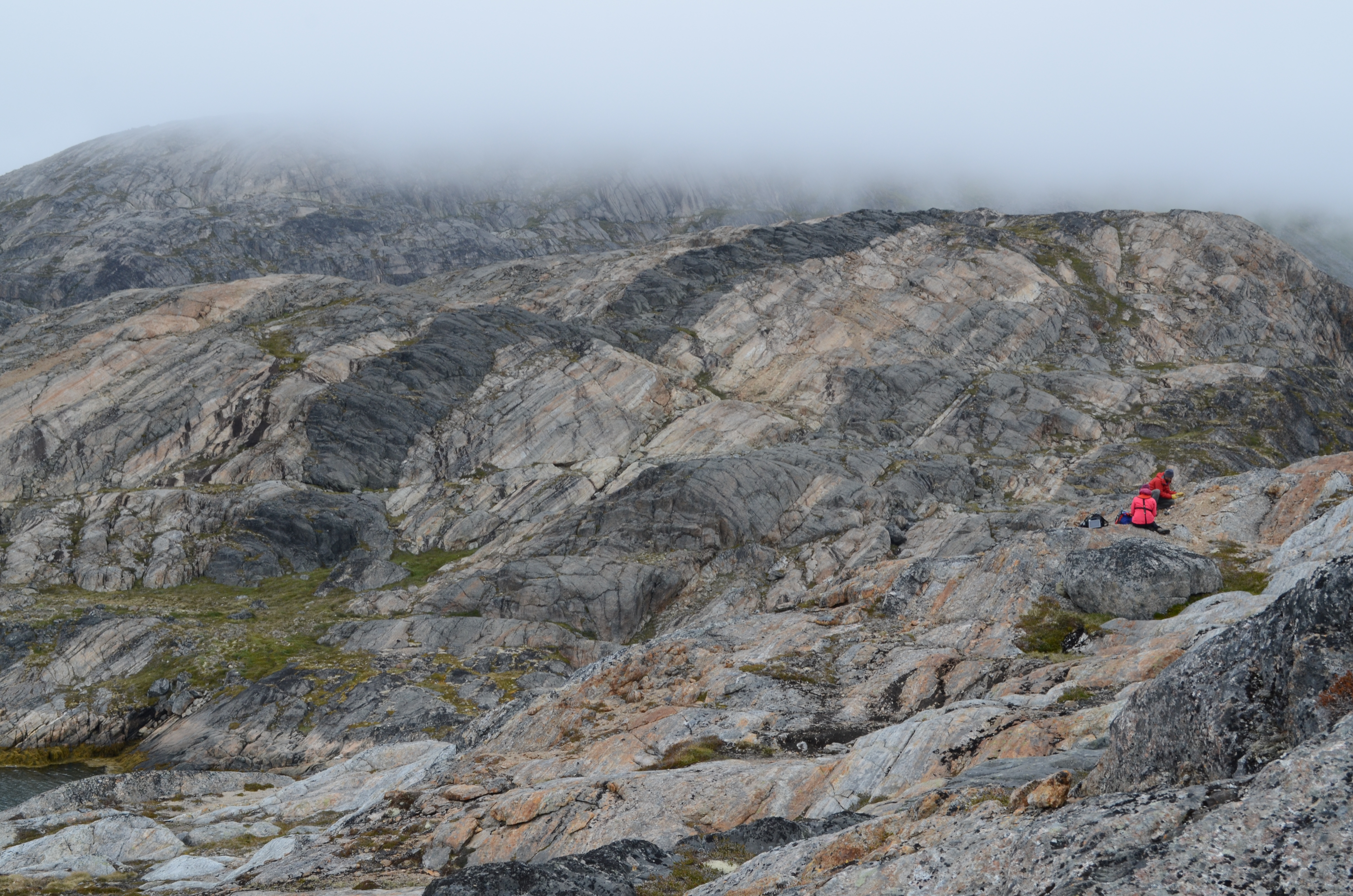 Geologists working in the Maniitsoq area, collecting samples.