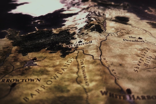 A map of Westeros, from the TV show Game of Thrones.