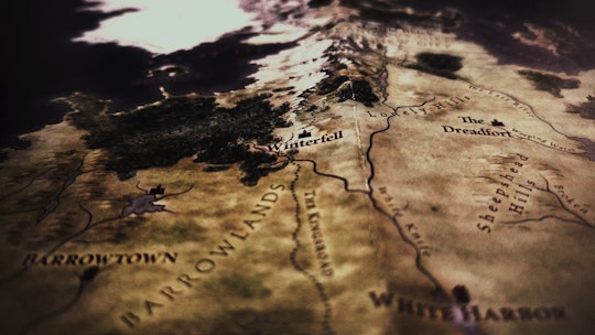 A map of Westeros, from the TV show Game of Thrones.