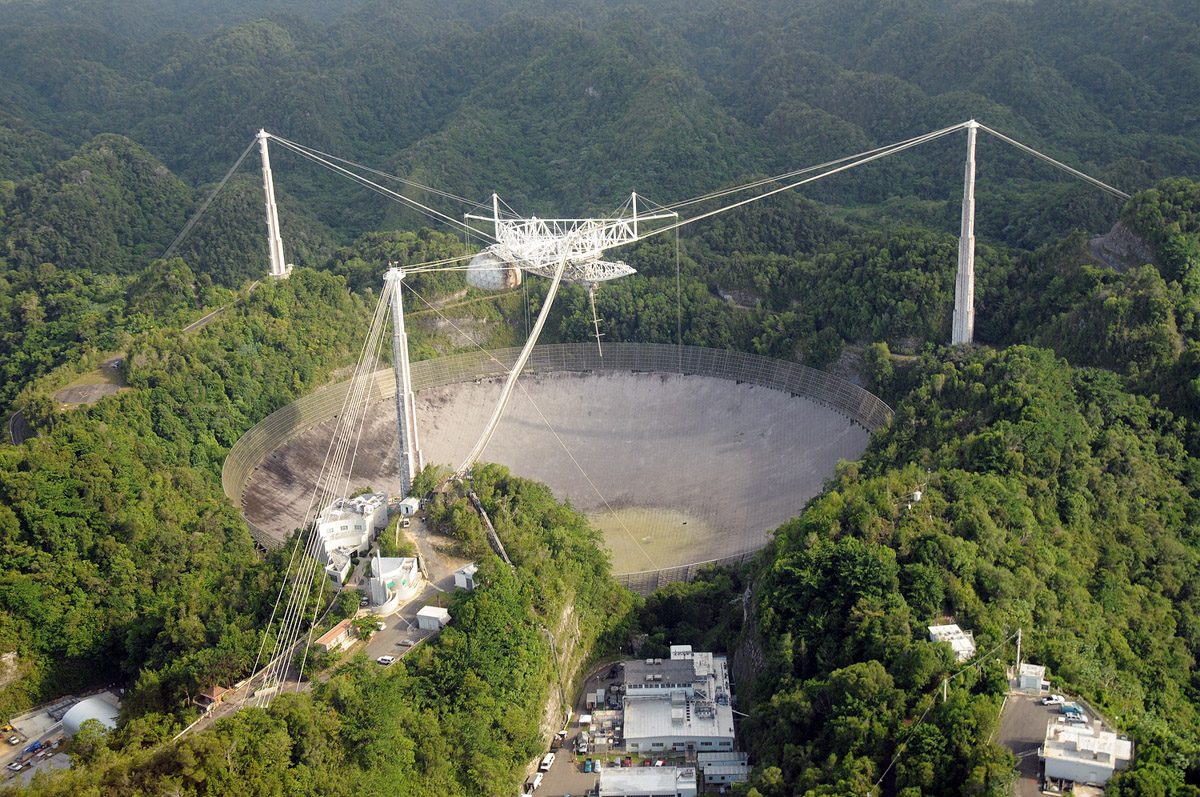 Arecibo Observatory from above