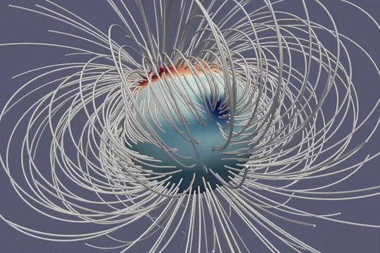 a graphic of jupiter's magnetic field