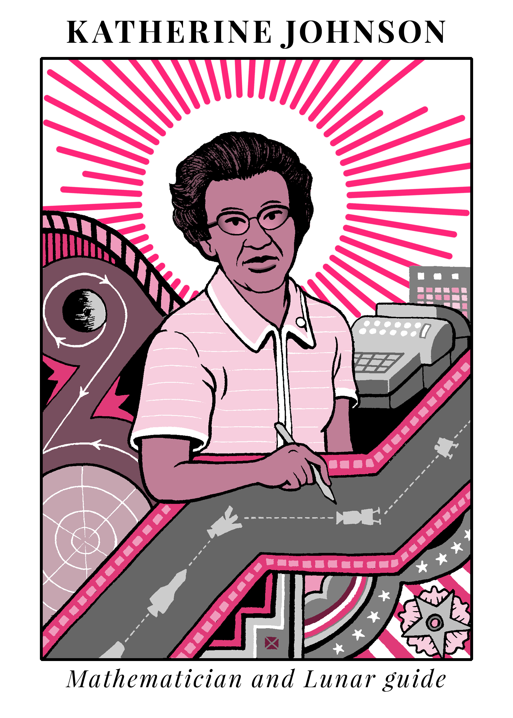 Katherine Johnson illustration