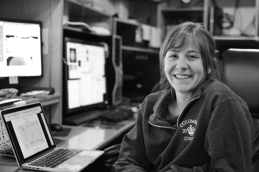 Briley Lewis observing as an undergraduate at Palomar Observatory