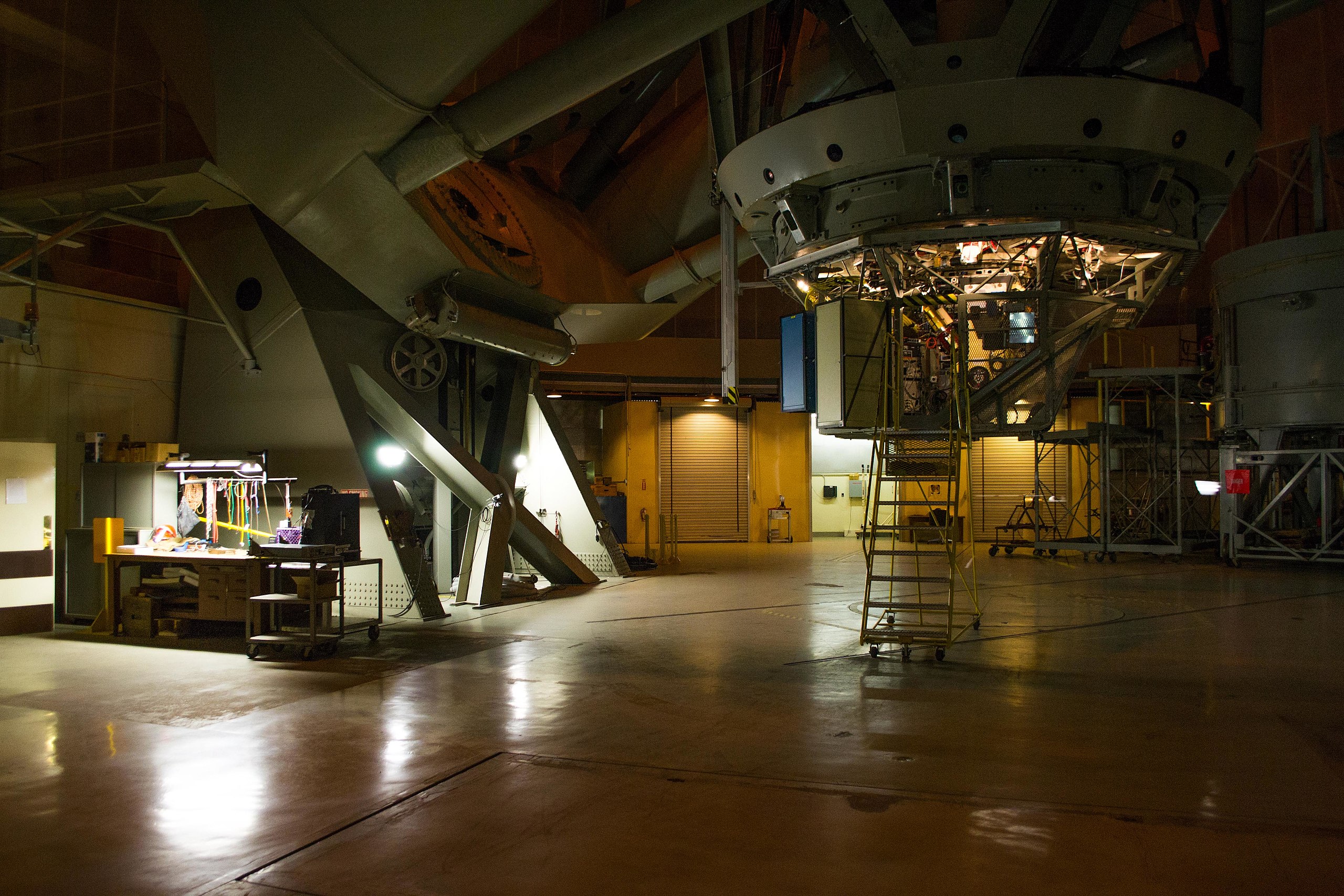 Inside the Palomar Observatory in California