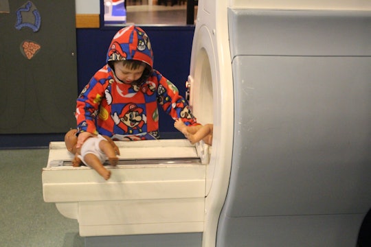 child MRI machine baby