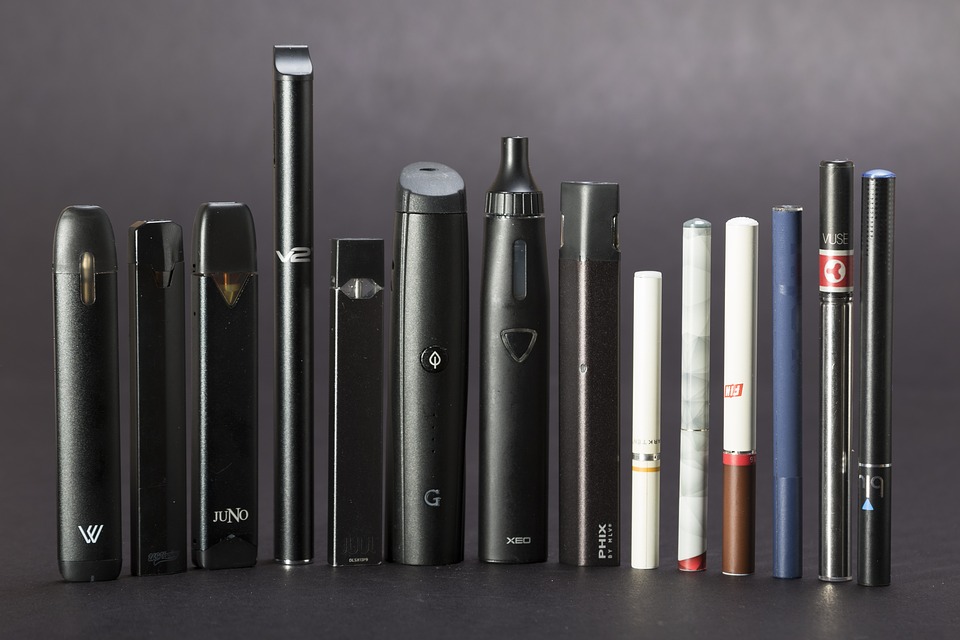 assortment of e-cigarettes