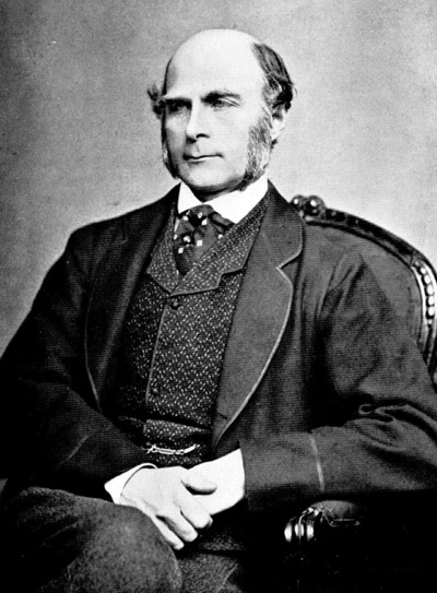 A picture of Francis Galton, founder of eugenics.