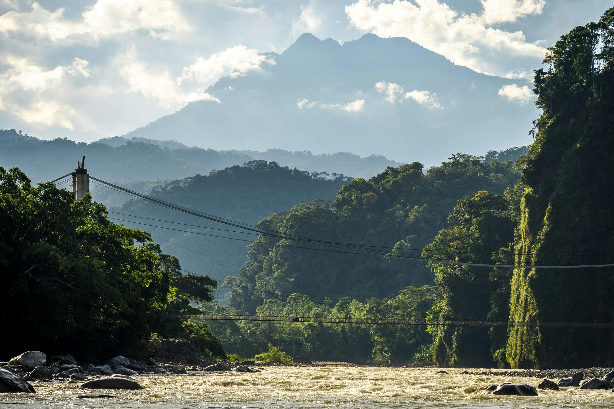 A reservoir with muddy water in Ecuador