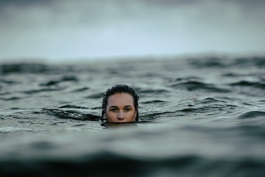 person in deep water person in deep water