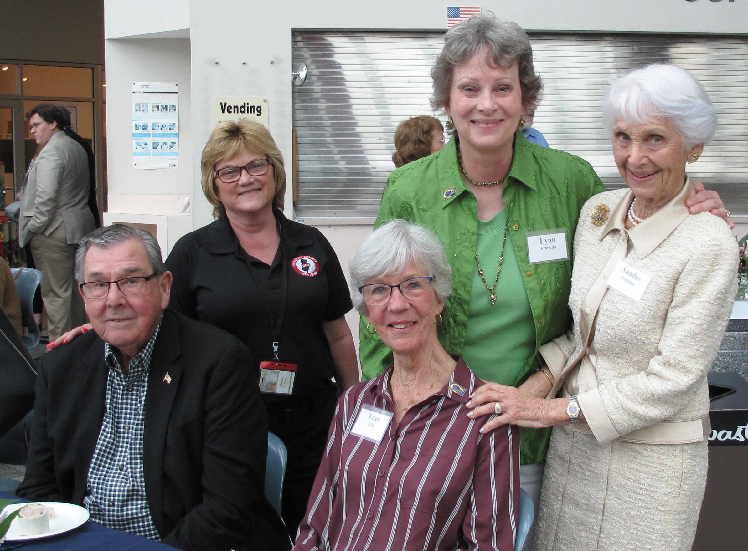 Lynn Franklin (in green), volunteer president of the Kaleidoscope of Hope Foundation.