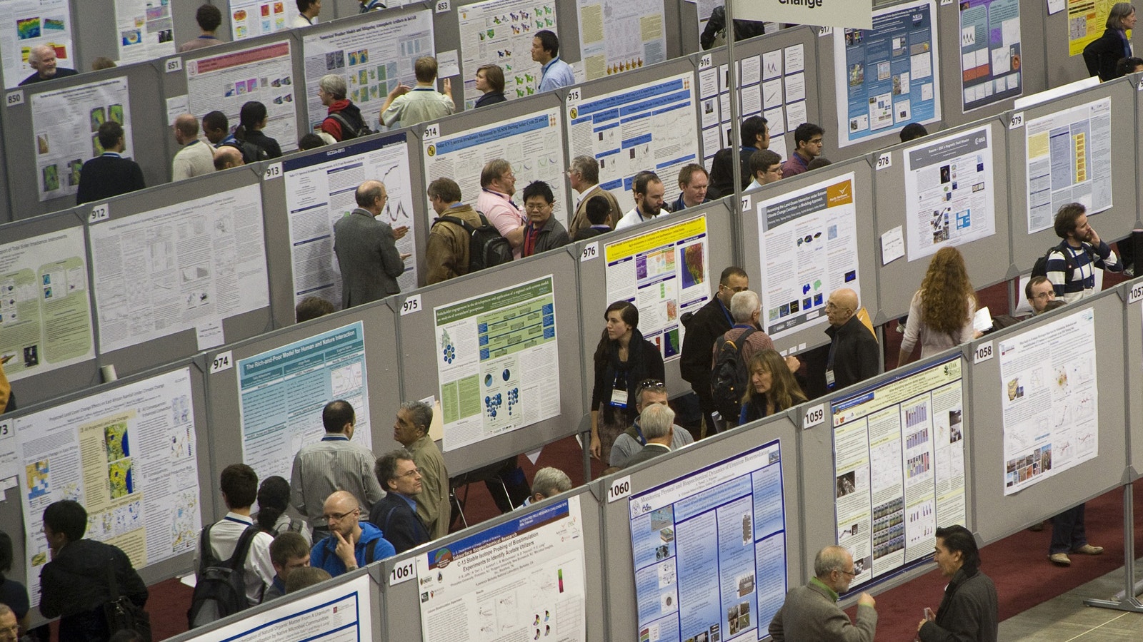 poster session at scientific conference