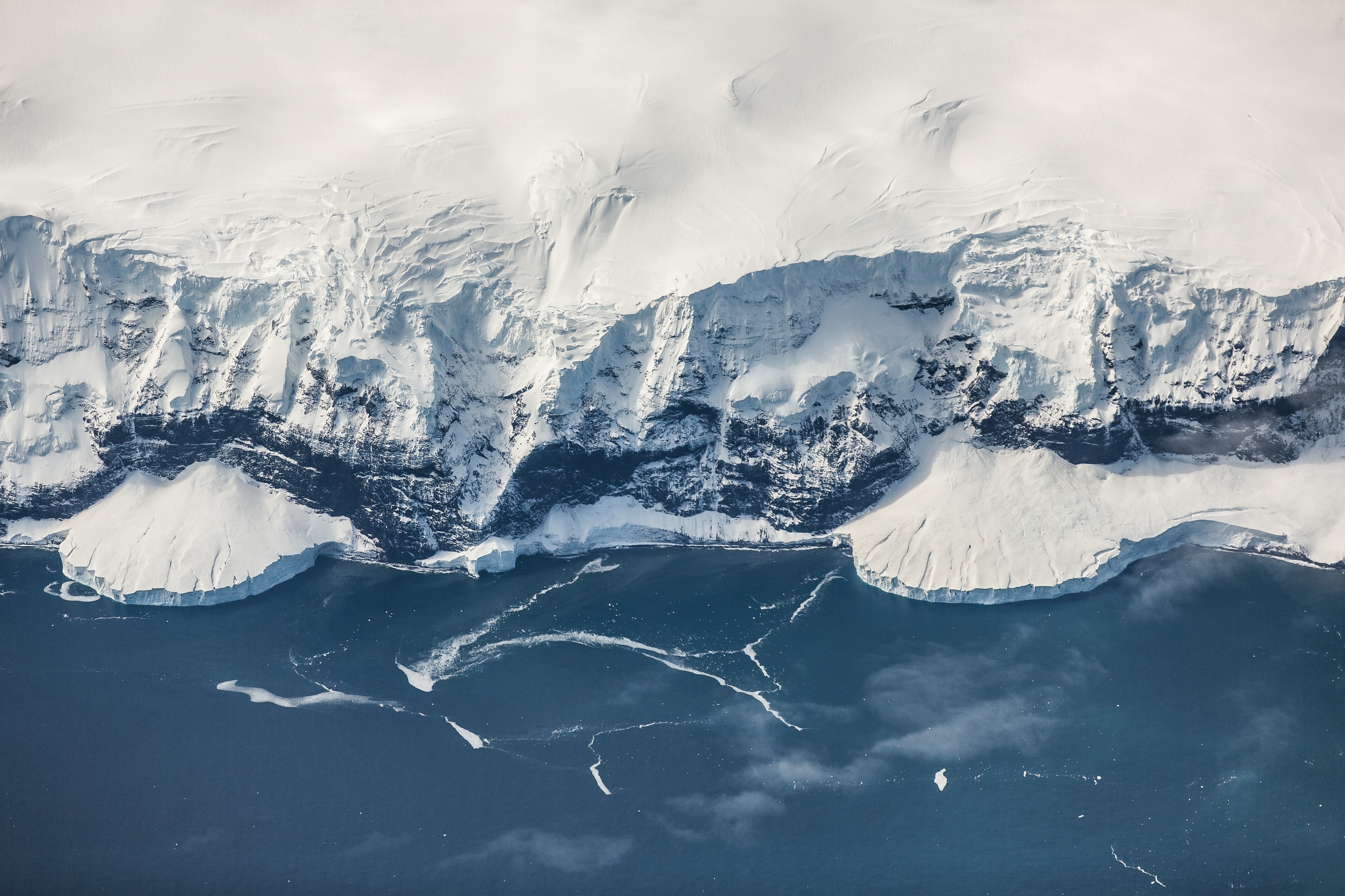 ice meets water in antarctica